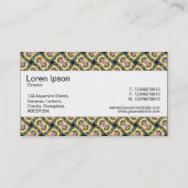 Mittelband - Farbige Geometrie 08 Visitenkarte (Rückseite)