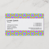 Mittelband - Farbige Geometrie Visitenkarte (Rückseite)