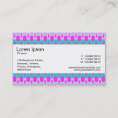 Mittelband - Farbige Geometrie Visitenkarte (Rückseite)