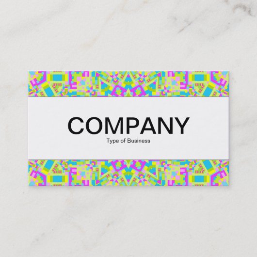 Mittelband - Farbiges Kaleidoskop 02 Visitenkarte (Vorderseite)