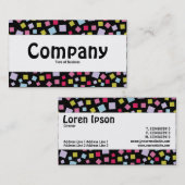 Mittelband - Farbkaskade - Schwarz Visitenkarte (Vorne/Hinten)