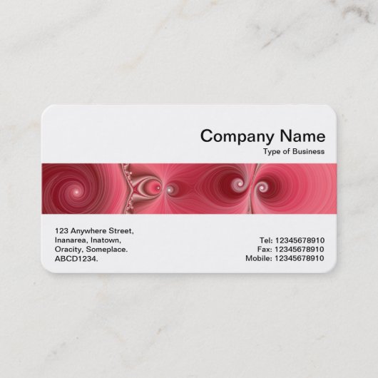 Mittelband - Fraktal 03 Visitenkarte (Vorderseite)