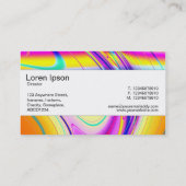 Mittelband - Fraktal Abstrakt 061012f Visitenkarte (Rückseite)