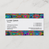 Mittelband - Fraktal Abstrakt 19111a Visitenkarte (Rückseite)