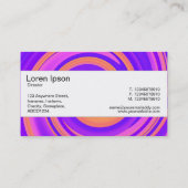 Mittelband (gekleidet) - Abstrakter Swirl 250816 - Visitenkarte (Rückseite)