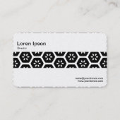 Mittelband - Geometrisch Abstrakt (Gold) Visitenkarte (Rückseite)