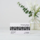 Mittelband - Geometrisch Abstrakt (Gold) Visitenkarte (Stehend Vorderseite)