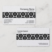 Mittelband - Geometrisch Abstrakt (Gold) Visitenkarte (Vorne/Hinten)