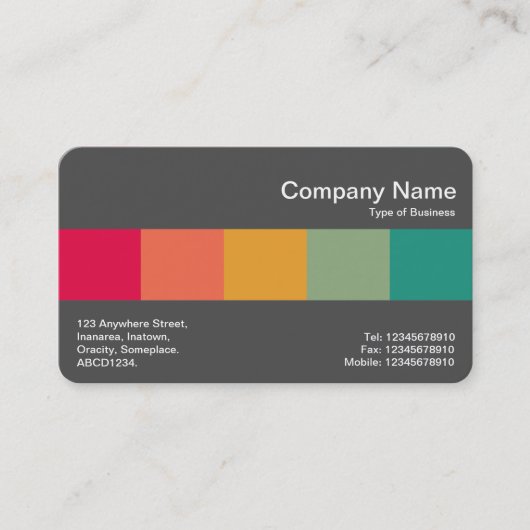 Mittelband (Grau 70pc) - Farben Visitenkarte (Vorderseite)