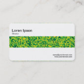 Mittelband - Grüner Eindruck Visitenkarte (Rückseite)