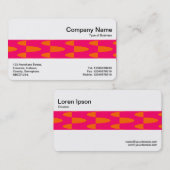 Mittelband - Hot-Pink- und Orangenmuster Visitenkarte (Vorne/Hinten)