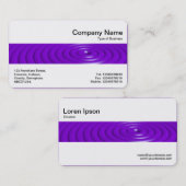 Mittelband - Konzentrierte Ringe - Lila Visitenkarte (Vorne/Hinten)