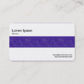 Mittelband - Lila Denim Visitenkarte (Rückseite)