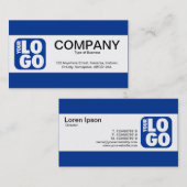 Mittelband (Logo) - Blau 013392 Visitenkarte (Vorne/Hinten)