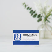 Mittelband (Logo) - Blau 013392 Visitenkarte (Stehend Vorderseite)