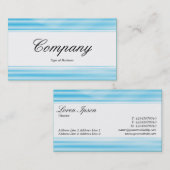 Mittelband (mit Kante) - Wellpappe Blau Visitenkarte (Vorne/Hinten)