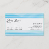 Mittelband (mit Kante) - Wellpappe Blau Visitenkarte (Rückseite)