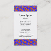 Mittelband - Muster 160614(4) Visitenkarte (Rückseite)