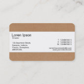 Mittelband - Pappe Visitenkarte (Rückseite)