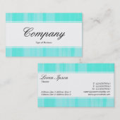 Mittelband (Rand) - Script - Türkis gestrichen C Visitenkarte (Vorne/Hinten)