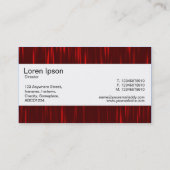 Mittelband - Rote Straßen Visitenkarte (Rückseite)