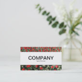 Mittelband - Rote Tulips und Primrosen Visitenkarte (Stehend Vorderseite)