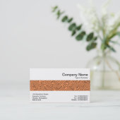 Mittelband - Rundschreiben - Schwarz auf Orange f7 Visitenkarte (Stehend Vorderseite)