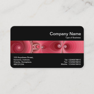 Mittelband (schwarz) - Fraktal 03 Visitenkarte