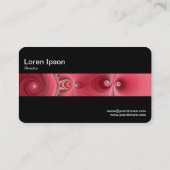 Mittelband (schwarz) - Fraktal 03 Visitenkarte (Rückseite)