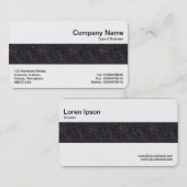 Mittelband - Schwarzer Denim Visitenkarte (Vorne/Hinten)