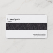 Mittelband - Schwarzer Denim Visitenkarte (Rückseite)