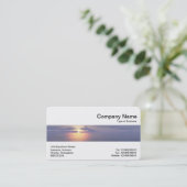 Mittelband - Sonnenaufgang/Sonnenuntergang Visitenkarte (Stehend Vorderseite)