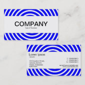 Mittelband - Spiral - Blau und Weiß Visitenkarte (Vorne/Hinten)