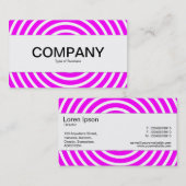 Mittelband - Spiral - Magenta und Weiß Visitenkarte (Vorne/Hinten)