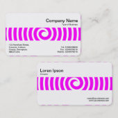 Mittelband - Spiral - Magenta Visitenkarte (Vorne/Hinten)