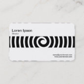 Mittelband - Spiral - Schwarz Visitenkarte (Rückseite)