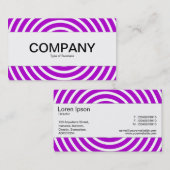 Mittelband - Spirale - Lila und weiß Visitenkarte (Vorne/Hinten)