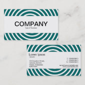 Mittelband - Spirale - Moss Grün und Weiß Visitenkarte (Vorne/Hinten)