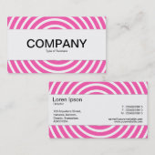 Mittelband - Spirale - Rosa und Weiß Visitenkarte (Vorne/Hinten)