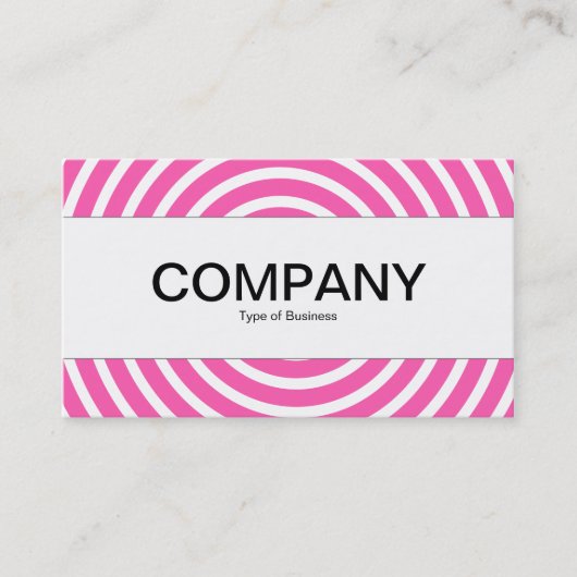 Mittelband - Spirale - Rosa und Weiß Visitenkarte (Vorderseite)