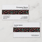 Mittelband - Splitter - Farbe 01 auf schwarz Visitenkarte (Vorne/Hinten)