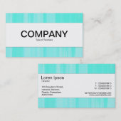 Mittelband - Türkisfarbene gestrichene Leinwand Visitenkarte (Vorne/Hinten)