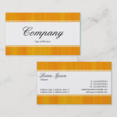 Mittelband (umgeben) - Script - bemalt Orange Visitenkarte (Vorne/Hinten)