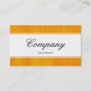Mittelband (umgeben) - Script - bemalt Orange Visitenkarte