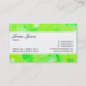 Mittelband (umgeben) - Script - Painted Green Visitenkarte (Rückseite)