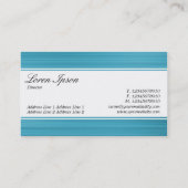 Mittelband-(umrandet) - Skript - gebürstetes Visitenkarte (Rückseite)