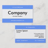 Mittelband v2 - Blau 6699FF Visitenkarte (Vorne/Hinten)