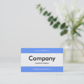 Mittelband v2 - Blau 6699FF Visitenkarte (Stehend Vorderseite)