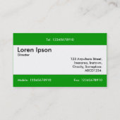 Mittelband v2 - Grasgrün 009900 Visitenkarte (Rückseite)