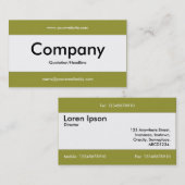 Mittelband v2 - Olivenöl 999933 Visitenkarte (Vorne/Hinten)